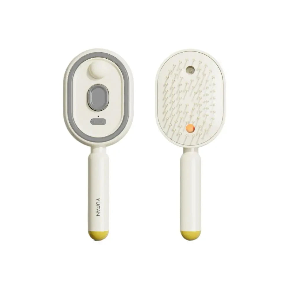 Rechargeable Spray Massage Comb With Red Light Therapy Detangling Hair Brush With Moisturizing Spray Function For Scalp Care