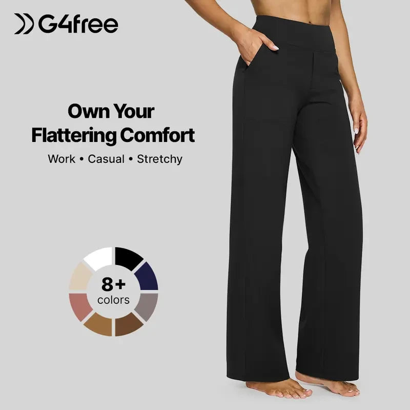 G4Free High-Waist Wide Leg Pants